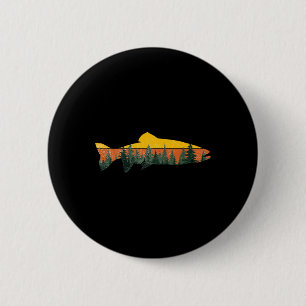 forel vliegend Natuur in het open bos Wildlife F Ronde Button 5,7 Cm