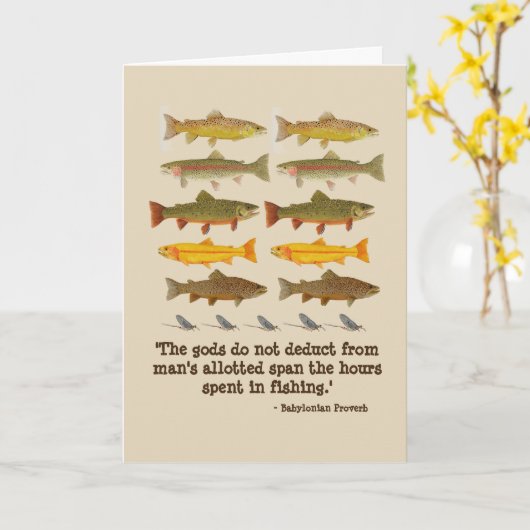 Forel vliegviskaart kaart (Gele Bloem)