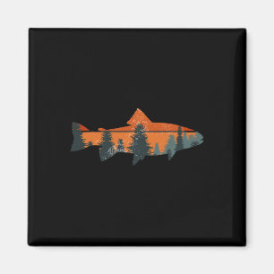 Forel Vliegvissen Natuur Buiten Visser Cadeau  Magneet