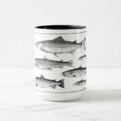 Forel & Zalm 1700 Reproductie Print Mok (Midden)