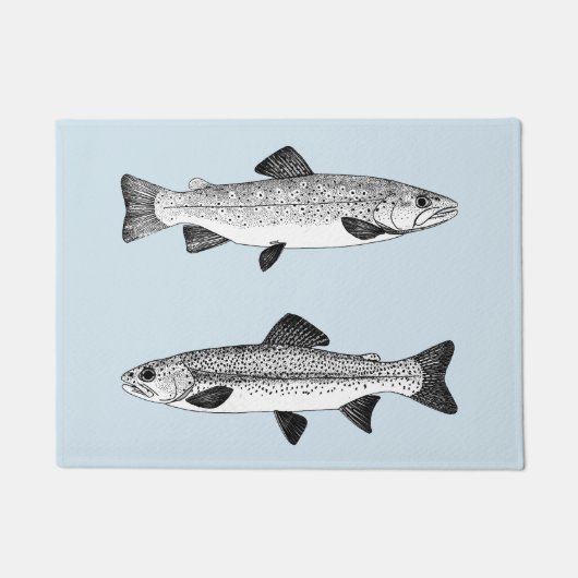  forel - zoetwater Gevist Deurmat (Voorkant)