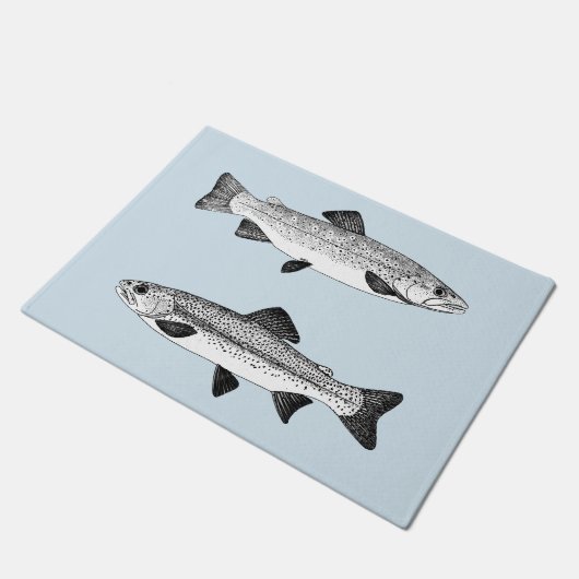 forel - zoetwater Gevist Deurmat (Schuin)