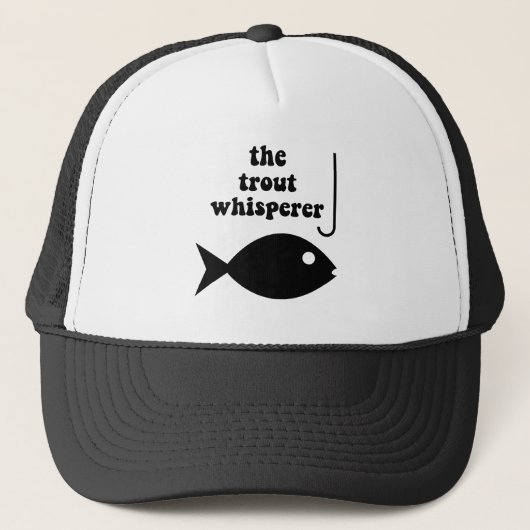 forelenfluistervisserij trucker pet (Voorkant)