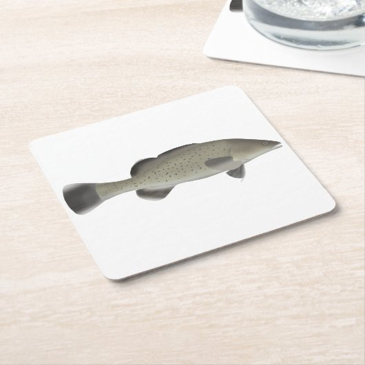 forelkabeljauw kartonnen onderzetters (Schuin)