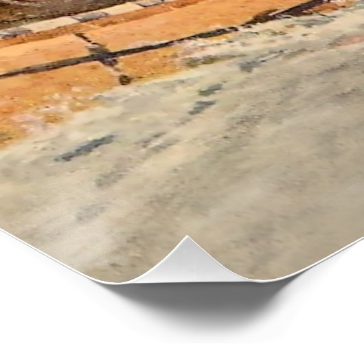 “Forellen vissen” Westerse kunst van Frank Feller Perfect Poster (Hoek)