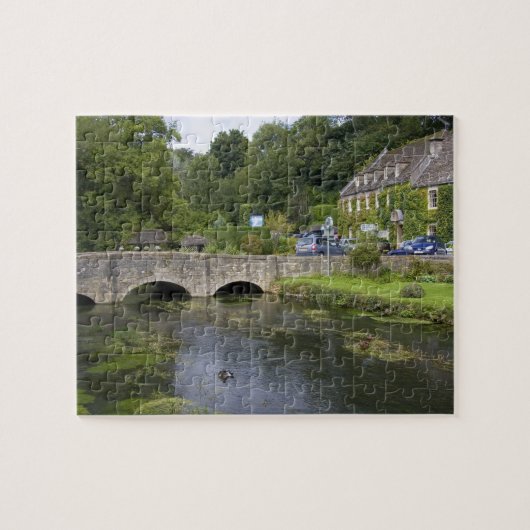 Forelstroom in het dorp Bibury, Legpuzzel (Horizontaal)