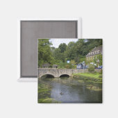 Forelstroom in het dorp Bibury, Magneet (Voorkant / Achterkant)