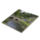 Forelstroom in het dorp Bibury, Tegeltje (Zijkant)