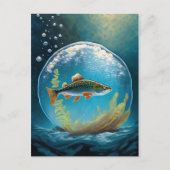 forelvis Gevist Briefkaart (Voorkant)