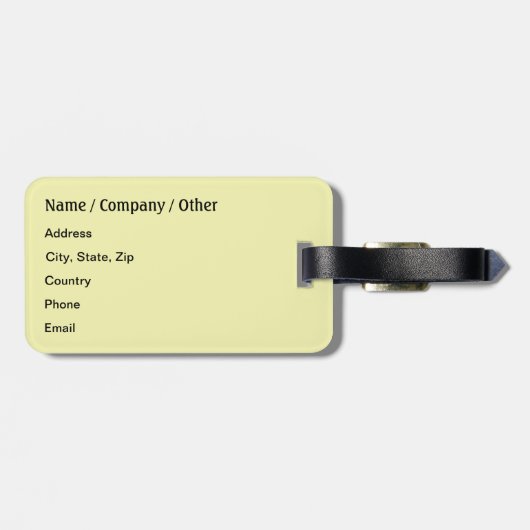 forelvisserij bagagelabel (Achterkant horizontaal)