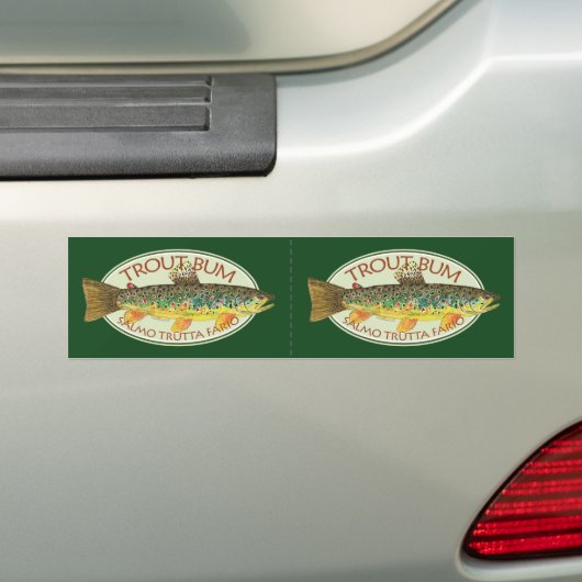 forelvisserij bumpersticker (Op auto)