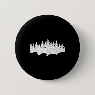 Forelvisserij met staalkop - Bos Treeline Forelvis Ronde Button 5,7 Cm