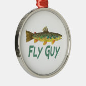 forelvisserij metalen ornament (Rechts)