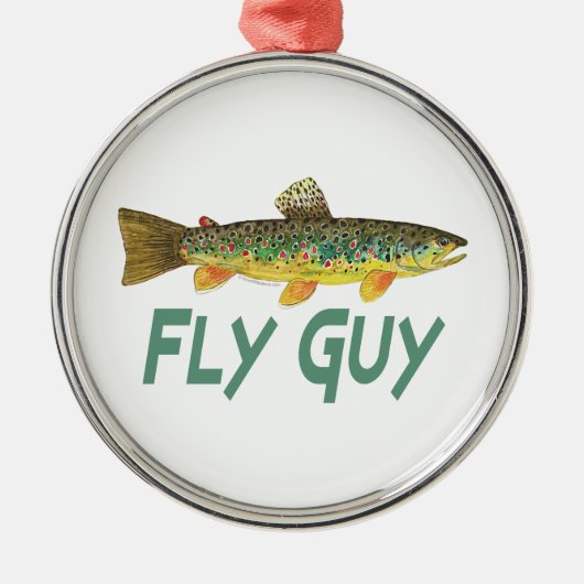 forelvisserij metalen ornament (Voorkant)