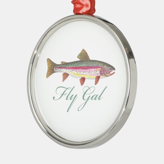 forelvisserij metalen ornament (Links)