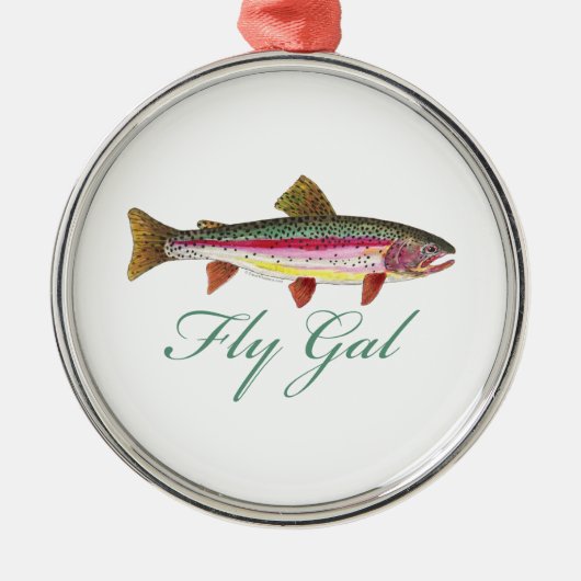 forelvisserij metalen ornament (Voorkant)