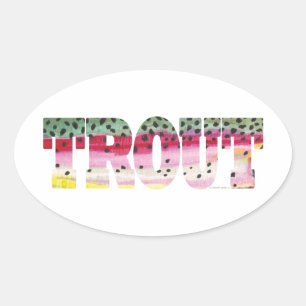 forelvisserij ovale sticker