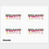 forelvisserij ovale sticker (Vel)