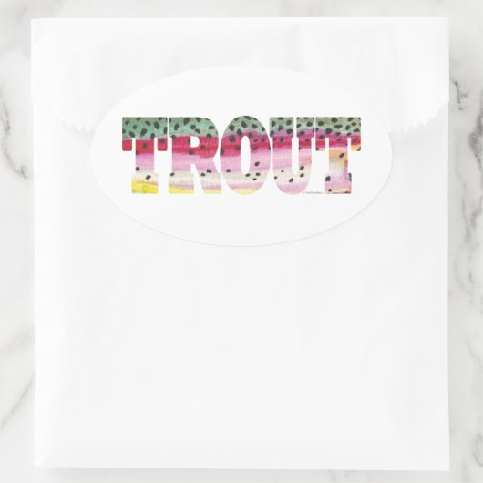 forelvisserij ovale sticker (Tas)