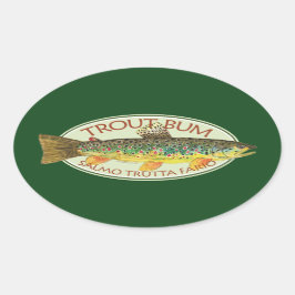 forelvisserij ovale sticker