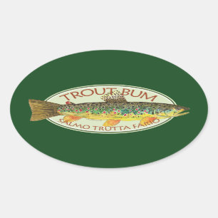 forelvisserij ovale sticker