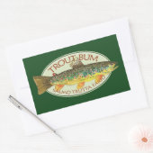 forelvisserij rechthoekige sticker (Envelop)