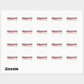 forelvisserij ronde sticker (Vel)