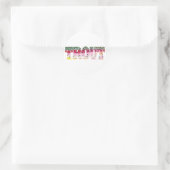 forelvisserij ronde sticker (Tas)