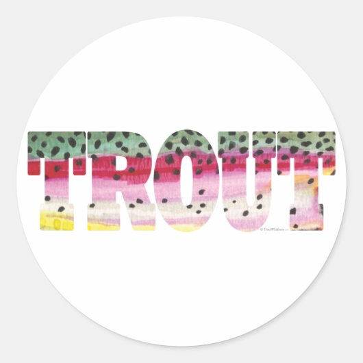 forelvisserij ronde sticker (Voorkant)