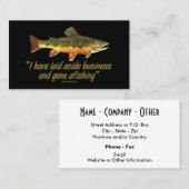 forelvisserij visitekaartje (Voorkant / Achterkant)