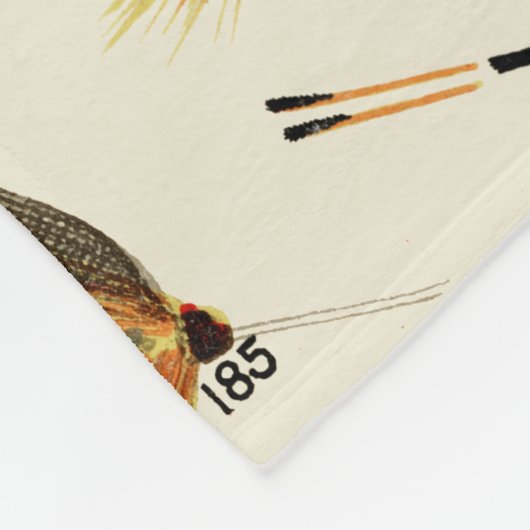 Forelvliegen Gevist Fleece Deken (Hoek)