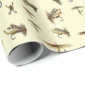  forelvliegen vliegen met een thematroon cadeaupapier (Rol Hoek)