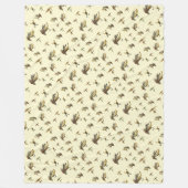  forelvliegen vliegen met een thematroon fleece deken (Voorkant)