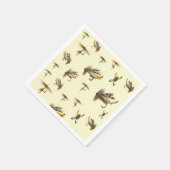  forelvliegen vliegen met een thematroon servet (Hoek)