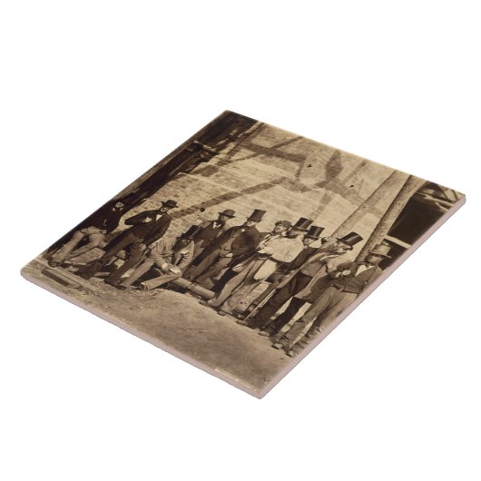 Foremengroep, 1862 (foto) tegeltje (Zijkant)