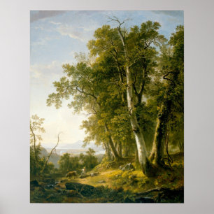 Forenoon[1847] door Asher Brown Durand (1796-1886) Poster