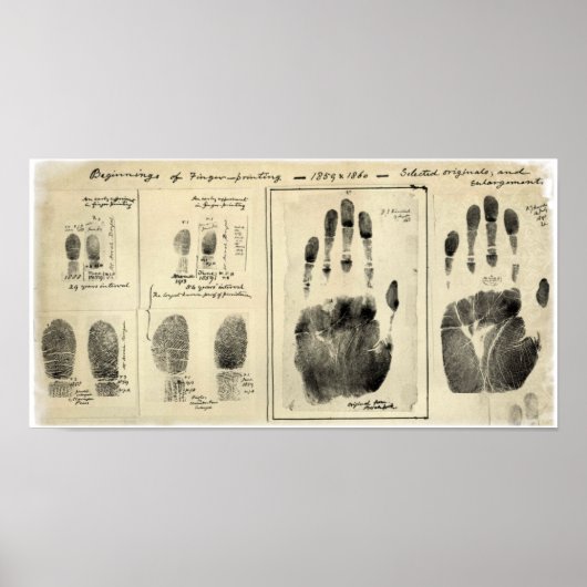 FORENSIC FINGERPRINTING 1859 POSTER (Voorkant)