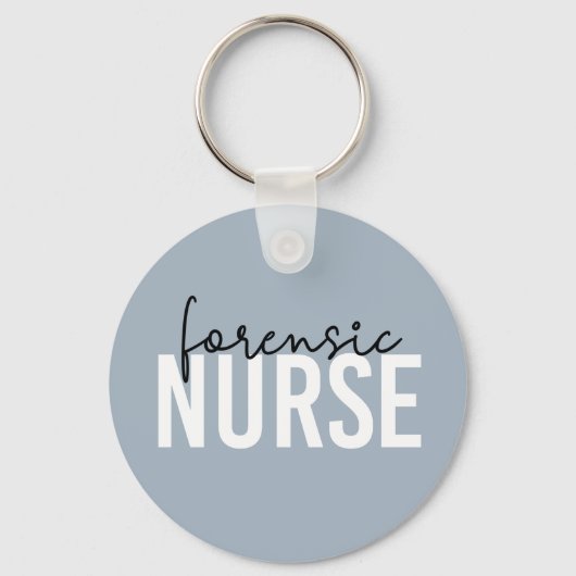 Forensic Nurse | forensische zurigerspots Sleutelhanger (Voorkant)
