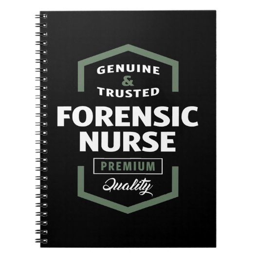 Forensic Nurse Logo Cadeauideeën Notitieboek (Voorkant)