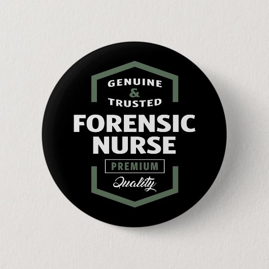 Forensic Nurse Logo Cadeauideeën Ronde Button 5,7 Cm (Voorkant)