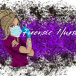 Forensic Nurse Rosie Imitatie Canvas Print<br><div class="desc">Rosie de forensische verpleegster</div>