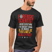 Forensic Psychology Forensic Detective Forensic Sc T-shirt (Voorkant)