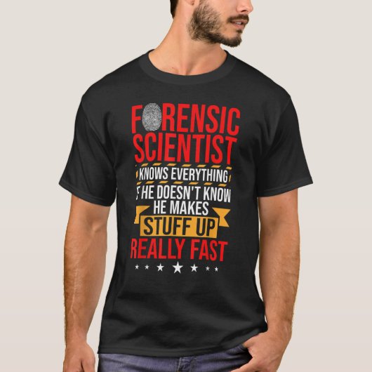 Forensic Psychology Forensic Detective Forensic Sc T-shirt (Voorkant)