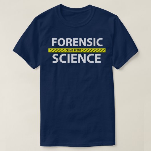 Forensic Science Crime Scene Tape T-shirt (Design voorkant)
