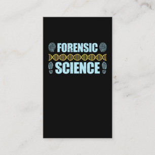 Forensic Science Criminology rechercheur DNA Visitekaartje