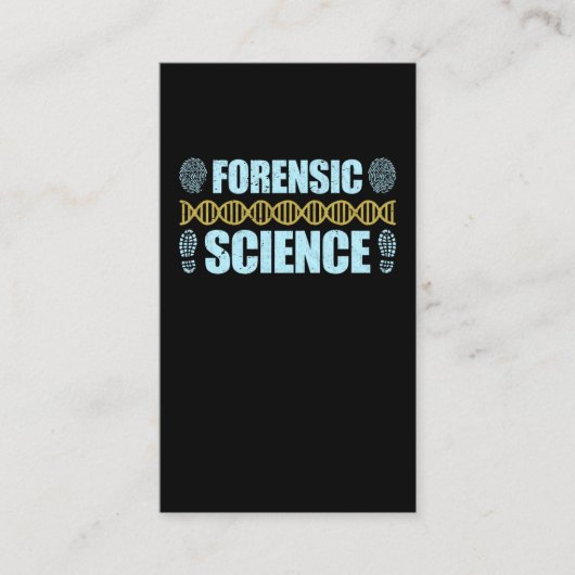 Forensic Science Criminology rechercheur DNA Visitekaartje (Voorkant)