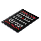 Forensic Science Fingerprint DNA rechercheur Notitieboek (Linkerzijde)