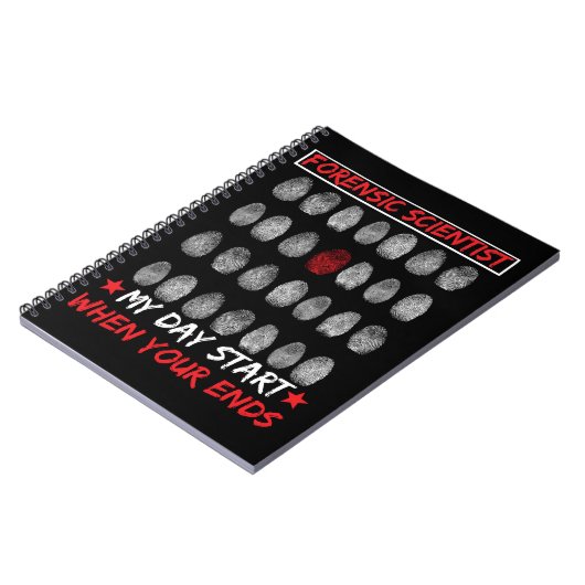 Forensic Science Fingerprint DNA rechercheur Notitieboek (Linkerzijde)