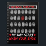 Forensic Science Fingerprint DNA rechercheur Notitieboek<br><div class="desc">Forensische Wetenschap Fingerprint DNA rechercheur. Forensisch criminologisch onderzoeker.</div>