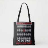 Forensic Science Fingerprint DNA rechercheur Tote Bag (Voorkant)
